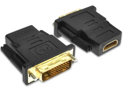 Переходник из DVI-D (24+1) папа -> HDMI мама 1080p адаптер конвертер (582535462) Черный
