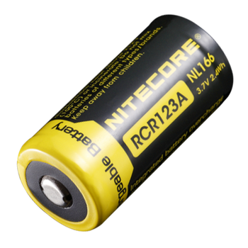 Акумулятор RCR123A (650mAh) Nitecore NL166