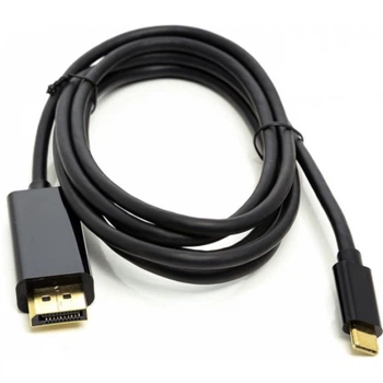 Кабель мультимедийный USB-C to DisplayPort M 1.8m Thunderbolt 3 4K PowerPlant (CA911844)