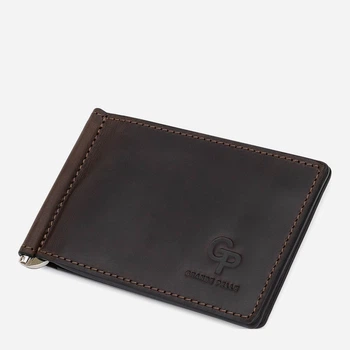 Мужское кожаное портмоне Grande Pelle leather-11540 Коричневое