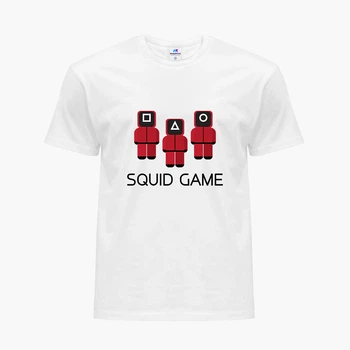Футболка мужская Солдаты Игра в кальмара (Squid Game) (9223-3364-9) XL Белая