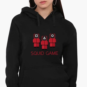 Худи женский Солдаты Игра в кальмара (Squid Game) (8921-3364-2) Черный M