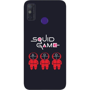 Силиконовый чехол SMTT для Tecno Spark 6 Go с картинкой Игра в кальмара