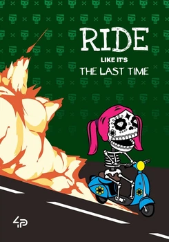 Блокнот 4Profi "Skeleton" ride 48 листов формат А5 904884