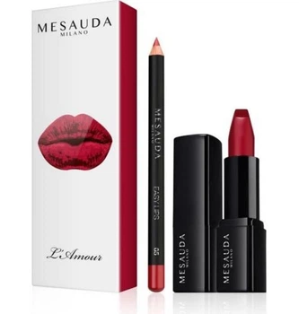 Набор для макияжа губ MESAUDA French Kiss Lip kit 028 (05) L'amour Помада + Карандаш для губ