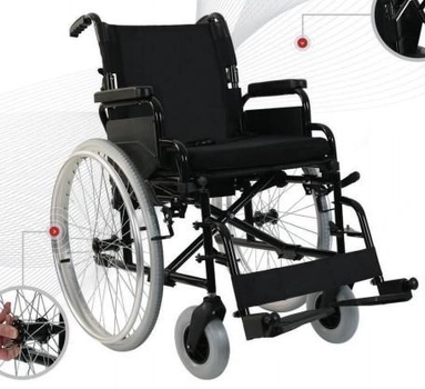 Візок інвалідний, регульована, без двигуна G130 (ширина сидіння 50 см), Karadeniz (Туреччина)