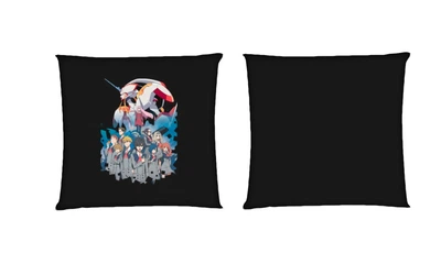 Подушка Милый во Франксе / Darling In The Franxx 5 квадратная двухсторонняя стандарт 35 х 35 см - MyTee