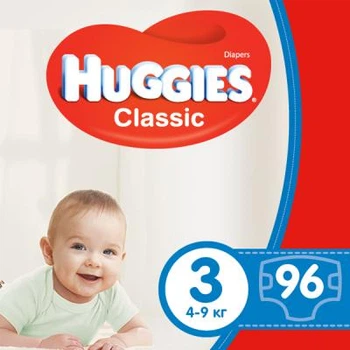 Подгузник Huggies Classic 3 Giga 96 шт (5029053547282). 57393