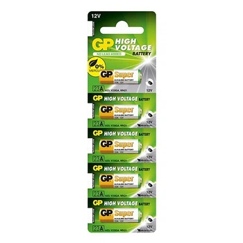 Батарейка щелочная GP Super Alkaline High Voltage 23AF-2C5 (23A/MN21), 12V, блистер 5шт (разрывной)