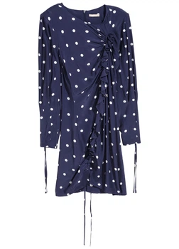 Платье H&M 32 Синий 0584969_горох_18