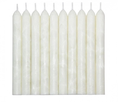 Набор свечей из пальмового воска CandlesBio Palm wax 2х18 см 30 штук Белый (WP 00 - 20/180)