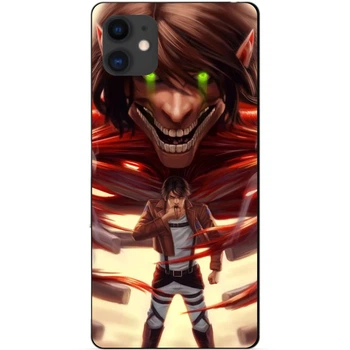 Силиконовый бампер чехол Candy для Iphone 11 с аниме Attack on Titan