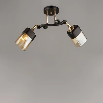 Люстра стельова Light House SRS-16347/2 чорний+золото