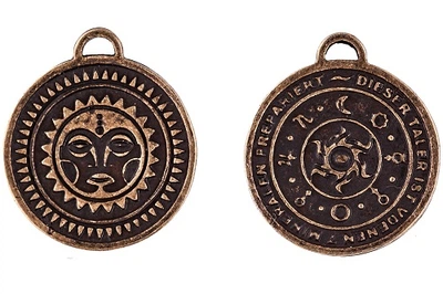 Кулон Амулет Сонця Semantic Jewelry Бронзове покриття 2.5 x 2.5 x 0.3 см