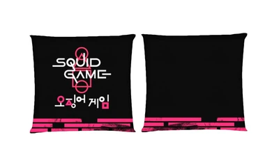 Подушка Игра В Кальмара (squid game 6/1) квадратная двухсторонняя стандарт 35 х 35 см - MyTee
