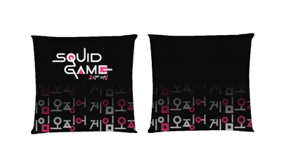 Подушка Игра В Кальмара (squid game 7/1) квадратная двухсторонняя стандарт 35 х 35 см - MyTee