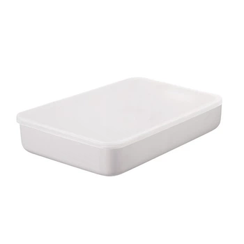 Ящик для зберігання з кришкою MBM HOME FH-12/FH-16 LIGHT GRAY пластиковий світло-сірий