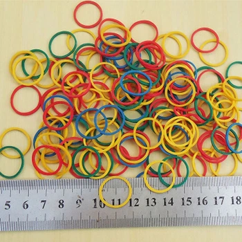 Эластичные резинки для денег Rubber 300 шт 19х1,5 мм разноцветные (sv0703)
