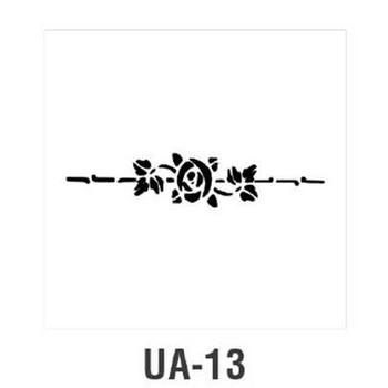 Трафарет Cadence UA-13 10х25см
