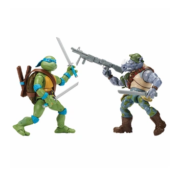 Игровые фигурки в наборе TMNT Леонардо против Рокстеди 15 см KD98693