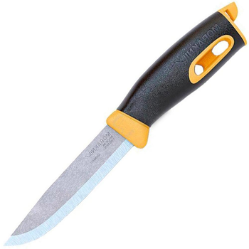 Нож фиксированный Mora Companion Spark (длина: 238мм, лезвие: 104мм) желтый