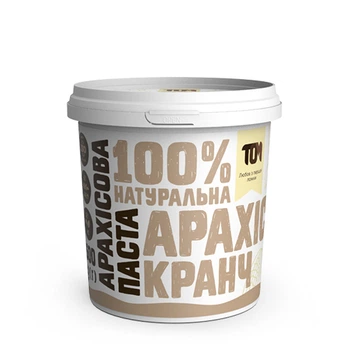 Арахісова паста кранч ТОМУ 500г пластик