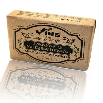 Мыло натуральное Какао с апельсином TM Vins 80г