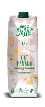 Вівсяний напій з бананом 1,5% Vega Milk 950мл
