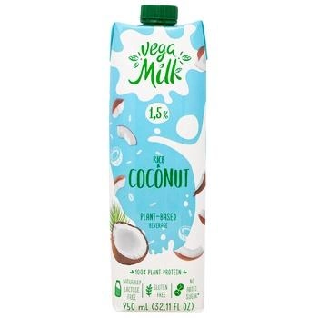 Напиток рисово-кокосовый 1,5% Vega Milk 950мл
