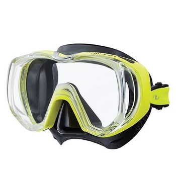 Маска для дайвинга TUSA FREEDOM TRI-QUEST черная желтым M-3001.QB/FY