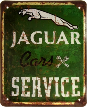 Металлическая табличка "Jaguar Cars Service" (ms-002404)