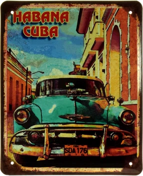 Металлическая табличка "Habana Cuba (SDA 176)" (ms-002407)