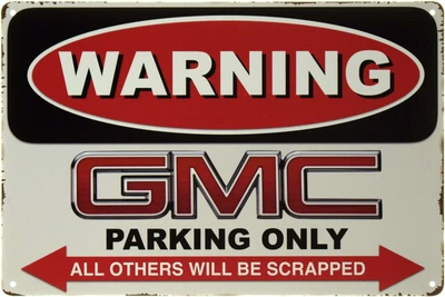 Металева табличка "Увага! Парковка Тільки Для GMC" (ms-002449)
