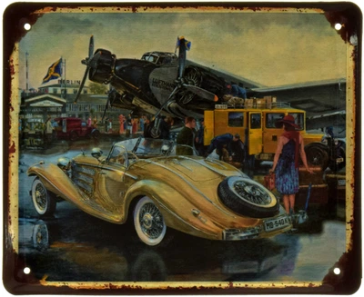 Металлическая табличка "Mercedes-Benz 540K (1939)" (ms-002417)