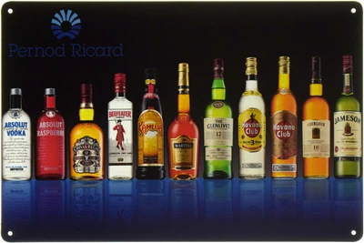 Металлическая табличка "Pernod Ricard" (ms-002469)