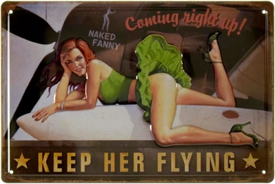 Металева табличка "Pin Up (Naked Fanny)" (ms-002526)
