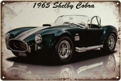 Металева табличка "Shelby Cobra 1965" (ms-002737)