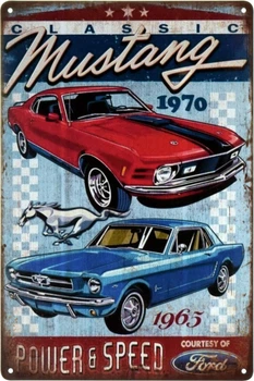 Металева табличка "Ford Mustang Classic (Power & Speed)" (ms-002740)
