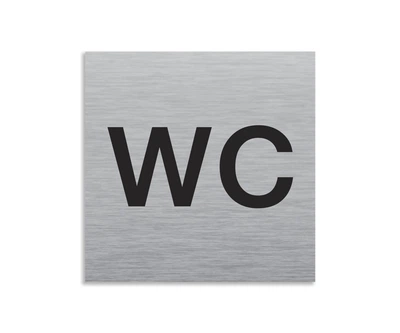 Табличка WC БРТ Готовий значок Туалет 10*10 см