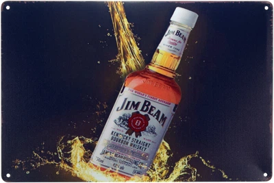 Металева табличка "Jim Beam White Label" (ms-00942)