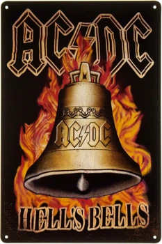Металлическая табличка "AC/DC (Hell's Bells)" (ms-00464)