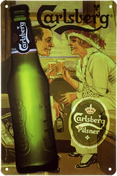 Металлическая табличка "Carlsberg Pilsner" (ms-001609)