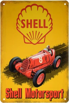 Металлическая табличка "Shell Motorsport (Royal Dutch Shell)" (ms-001613)