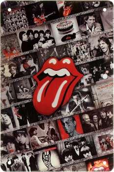 Металева табличка "The Rolling Stones (Колаж)" (ms-001917)