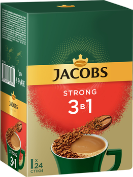 Кофейный напиток Jacobs Monarch 3в1 Strong 12.9 г х 24 шт (8714599108956)