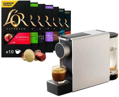 Набор кофе в капсулах L'OR 30 шт x 10 капсул + ПОДАРОК Кофеварка Scishare Capsule Coffee Machine mini S1201 by Xiaomi (5687544567456)