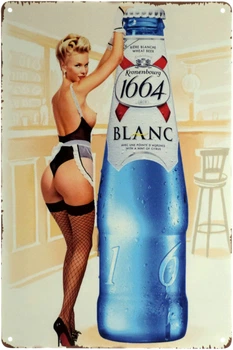 Металева табличка "Kronenbourg 1664 (Blue)" (ms-002990)