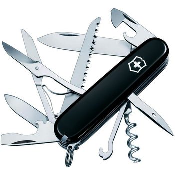 Ніж складний, мультитул Victorinox Huntsman (91мм,15 функцій), чорний 1.3713.3