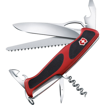 Нож складной, мультитул Victorinox Rangergrip 79 (130мм, 12 функций), красно-черный 0.9563.МС