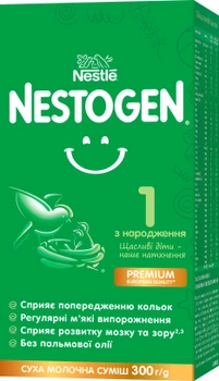 Смесь сухая молочная Nestogen 1 с лактобактериями L. Reuteri для детей с рождения 300 г (7613287103703)